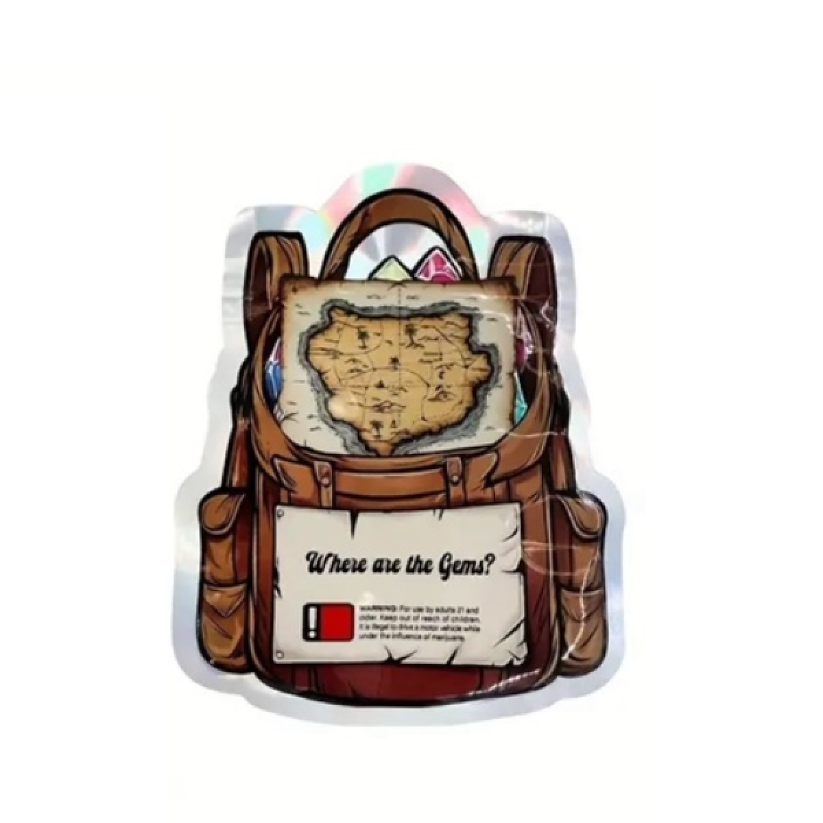 Gem's Backpack Mylar Bag - Image 1